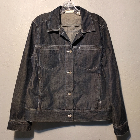 Marsh Landing Jackets & Blazers - Marsh Landing Women's Jean Jacket Medium Oversized